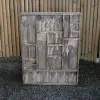 Product image 4 of the product “Wall Art - Human Tribe, made from recycelt wood. 60 x 80 cm ”